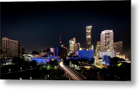 Houston Metal Print featuring the photograph Houston Lives on by David Morefield