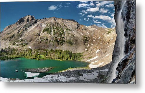 Idaho Scenics Metal Print featuring the photograph Kane Lake Panoramic by Leland D Howard