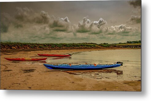 Kayak Metal Print featuring the photograph Kayak Time by Marcy Wielfaert