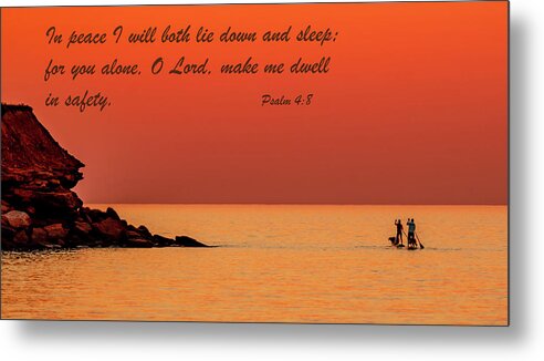 Paddle Boarders Metal Print featuring the photograph Lasting Peace by Marcy Wielfaert