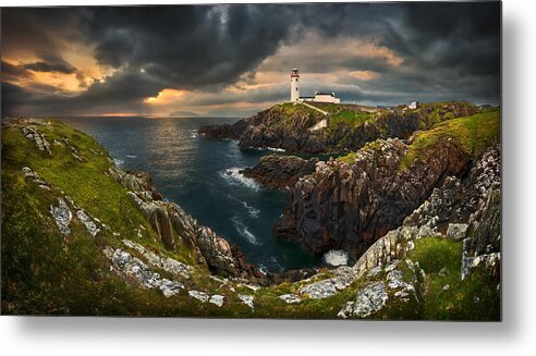 Water Metal Print featuring the photograph Lighthouse... by Krzysztof Browko