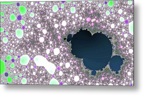 Abstract Metal Print featuring the digital art Mamoth Lake Fractal Art by Don Northup