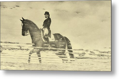 All Metal Print featuring the photograph Mirror Image by Dressage Design