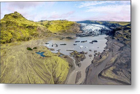 David Letts Metal Print featuring the photograph Mountain Glacier by David Letts