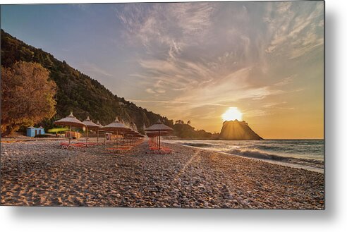 Tranquility Metal Print featuring the photograph Samos Sunset by Carlos Grury Santos Photography