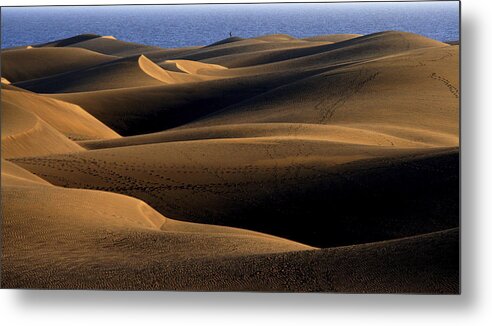 Sand Metal Print featuring the photograph Sand Dunes by Bror Johansson