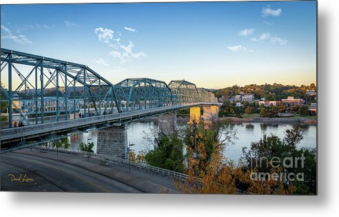 Blue Skies Metal Print featuring the photograph Signs of Fall in Chattanooga Tennessee by David Levin