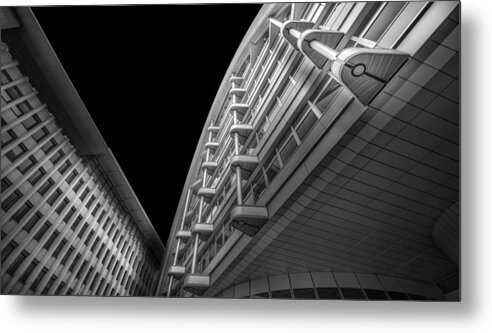 Building Metal Print featuring the photograph Steel Framework Construction by Stephan Rckert