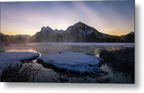 Alberta Metal Print featuring the photograph Vermillion Morning 2 by Thomas Nay