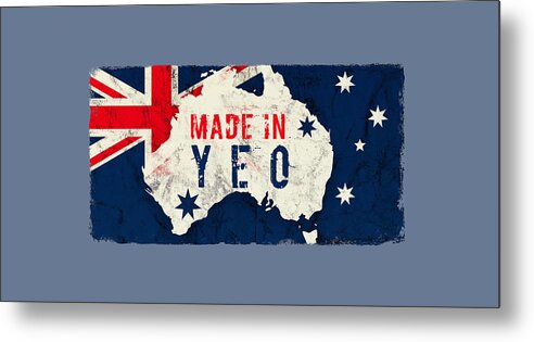 Yeo Metal Print featuring the digital art Made in Yeo, Australia #18 by TintoDesigns