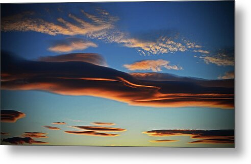  Metal Print featuring the digital art Alian Clouds Formation by Fred Loring