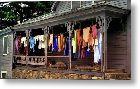 Alton Metal Print featuring the photograph Alton Washday Revisited by Wayne King