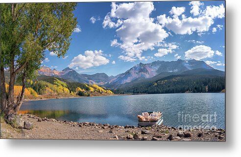 Autumn At Trout Lake Metal Print featuring the photograph Autumn at Trout Lake by Priscilla Burgers