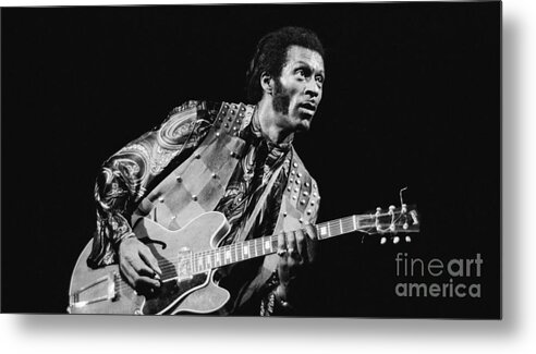 Chuck Metal Print featuring the photograph Chuck Barry by Action