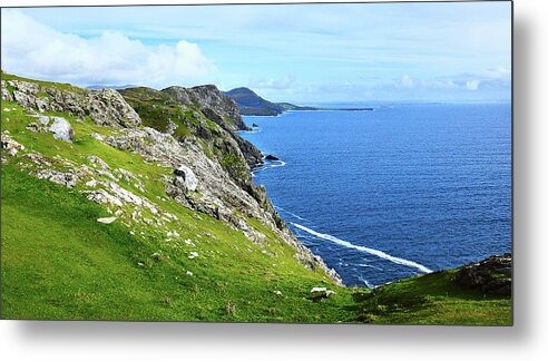 Ireland Rocks Series Metal Print featuring the photograph Donegal Coastline by Lexa Harpell