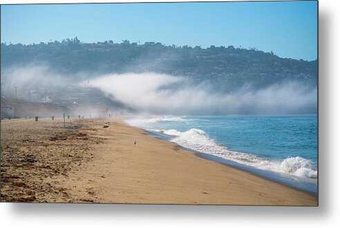 Redondo Metal Print featuring the photograph Foggy Redondo Beach by Mike Hope by Michael Hope