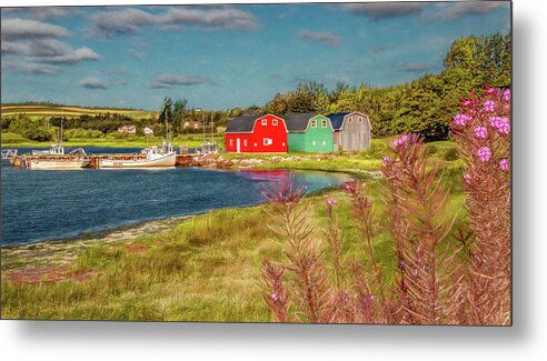Prince Edward Island Metal Print featuring the photograph Good Morning French River, Painterly by Marcy Wielfaert