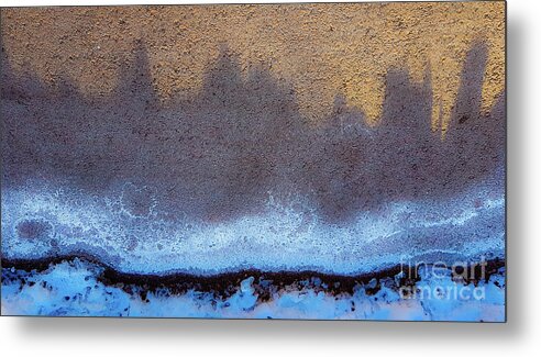 Abstract Metal Print featuring the photograph Icy landscape by Casper Cammeraat