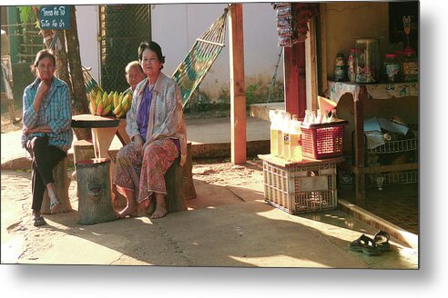 Issan Metal Print featuring the photograph In a Thai village by Jeremy Holton