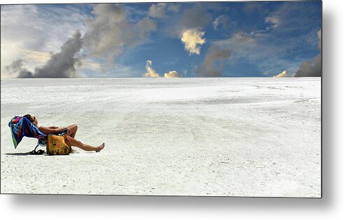 Salt Flats Metal Print featuring the photograph Isn't Life Strange by Laura Fasulo