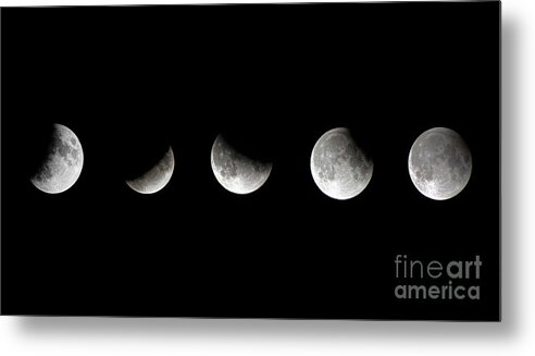 Lunar Eclipse Metal Print featuring the photograph Lunar Eclipse 2 by Nina Ficur Feenan