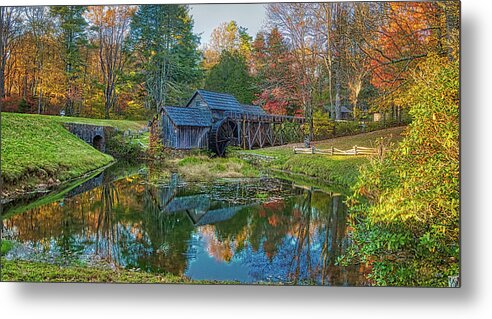 Wv Metal Print featuring the photograph Marby Mill by Jonny D