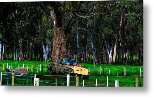 View Metal Print featuring the photograph Memories Of The Farm by Joan Stratton