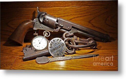 Police Metal Print featuring the photograph Nevada Lawman by Doug Gist