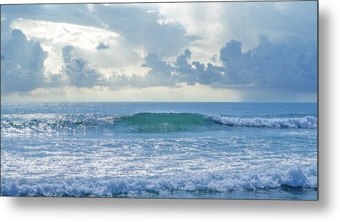 Ocean Metal Print featuring the photograph Ocean Blue by Laura Fasulo