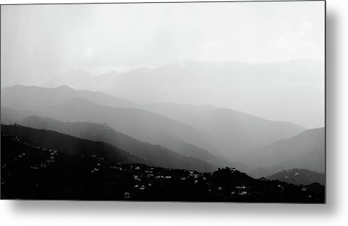 Storm Metal Print featuring the photograph Rain in the sierra by Gary Browne