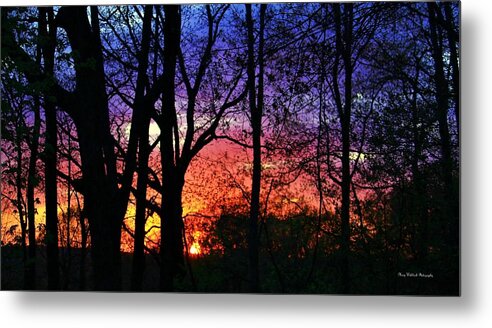 Landscape Metal Print featuring the photograph Rainbow Sunset by Mary Walchuck