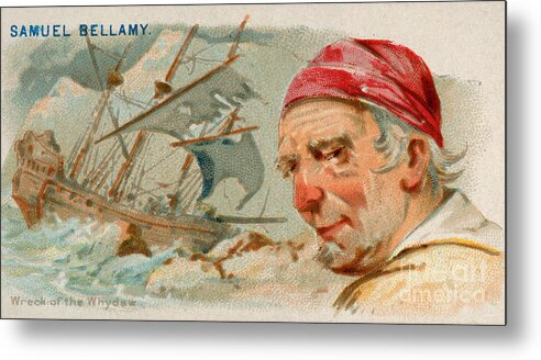 1888 Metal Print featuring the photograph Samuel Bellamy, English Pirate by Science Source