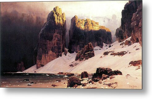 Shores Metal Print featuring the painting Shores of Oblivion by Eugen Bracht