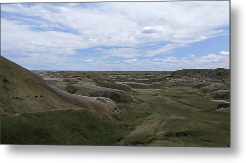 Badlands Metal Print featuring the photograph South Dakota Badlands 628 by Cathy Anderson