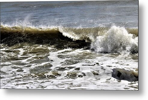 St Augustine Beach Florida John Anderson Metal Print featuring the photograph Surfs Up by John Anderson