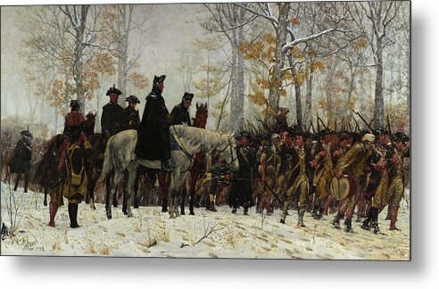March Metal Print featuring the painting The March to Valley Forge, Dec 19, 1777 by William Trego
