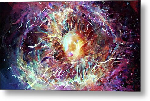 Light Metal Print featuring the digital art What Will James Webb See by David Manlove