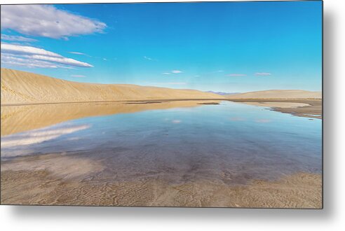 © 2020 Lou Novick All Rights Reversed Metal Print featuring the photograph White Sands National Park #12 by Lou Novick