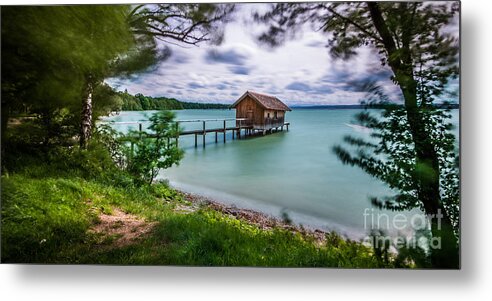 Ammersee Metal Print featuring the photograph The Boats House by Hannes Cmarits
