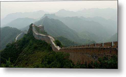 Chinese Culture Metal Print featuring the photograph The Great Wall Of China #4 by Keith Levit / Design Pics