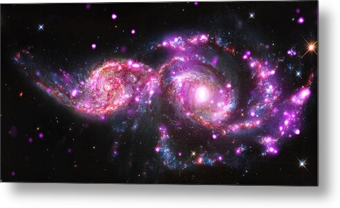 Space Metal Print featuring the photograph A Galactic Get-Together by Eric Glaser
