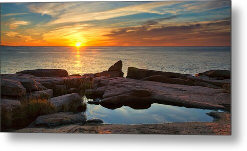 Acadia Metal Print featuring the photograph Acadia Sunrise by Darylann Leonard Photography