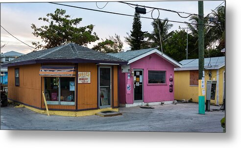 Advertising Metal Print featuring the photograph Alice Town Shops by Ed Gleichman