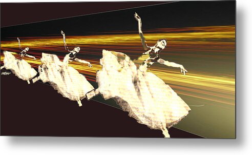 Alive In The Music Metal Print featuring the digital art Alive in the Music by Seth Weaver