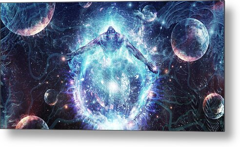 Love Metal Print featuring the digital art All From Nothing We Became Something by Cameron Gray