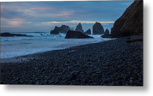 Hug Point Metal Print featuring the photograph Amongst the Stacks by Mike Reid