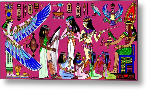 Egypt Metal Print featuring the mixed media Ancient Egypt Splendor by Hartmut Jager