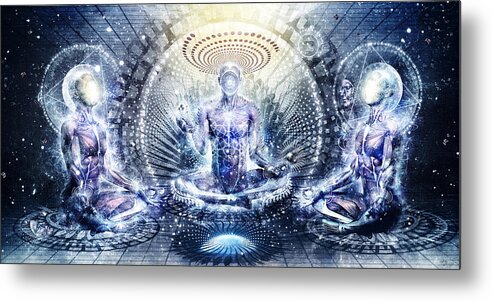 Spiritual Metal Print featuring the digital art Awake Could Be So Beautiful by Cameron Gray