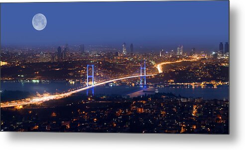 Corporate Business Metal Print featuring the photograph Bosphorus Bridge by Ugurhan