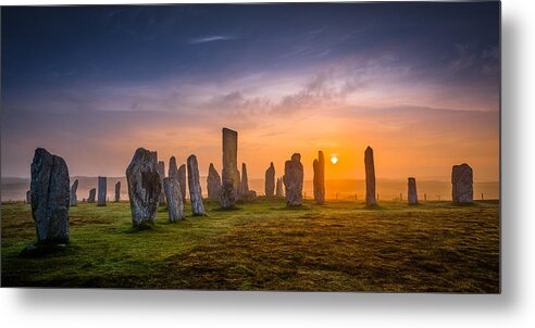 Callanish Metal Print featuring the photograph Callanish Dawn by Peter OReilly